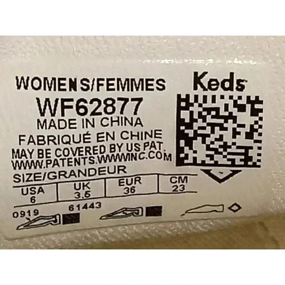 Keds Womens Flat Shoes Beige Glitters Round Toe Slip On Size 6 - Picture 9 of 11